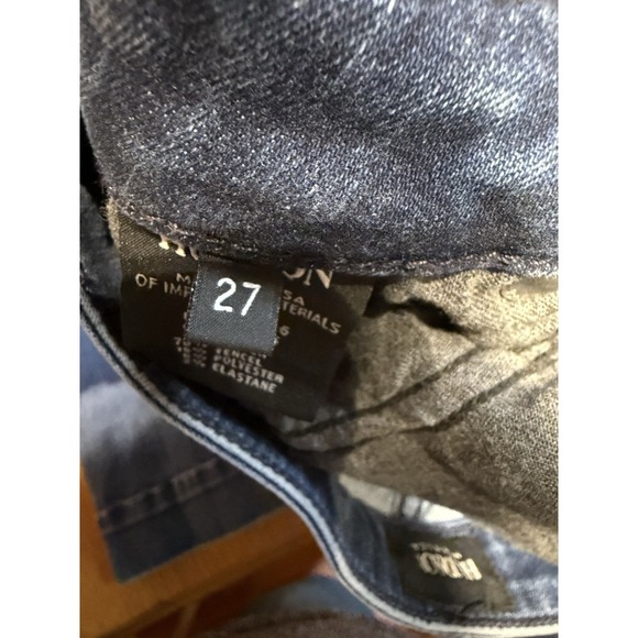 Hudson Jeans Women 27 Flare Mid Rise Stretch Dark Wash Denim Ferris 27x34 - Picture 7 of 12